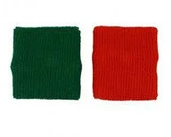 VKM Accessories 3" Red/Green Wrist Bands